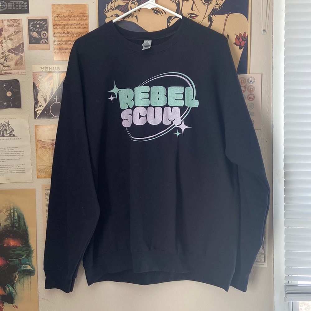 Star Wars Rebel Scum Cute Sweatshirt Black